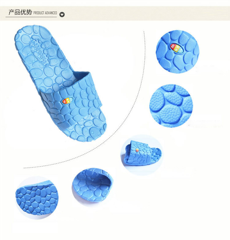 夏季浴室拖鞋 水立方居家EVA防滑按摩软底 家居男女凉拖鞋【新款】【活动专用】
