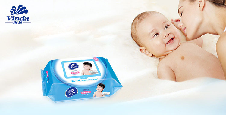 婴儿宝宝 湿巾纸 无香型 手口洁肤 卫生护肤丝巾 3包240片