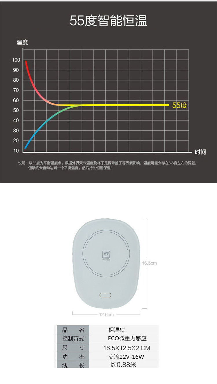 家用办公室暖杯垫  牛奶加热器  保温碟