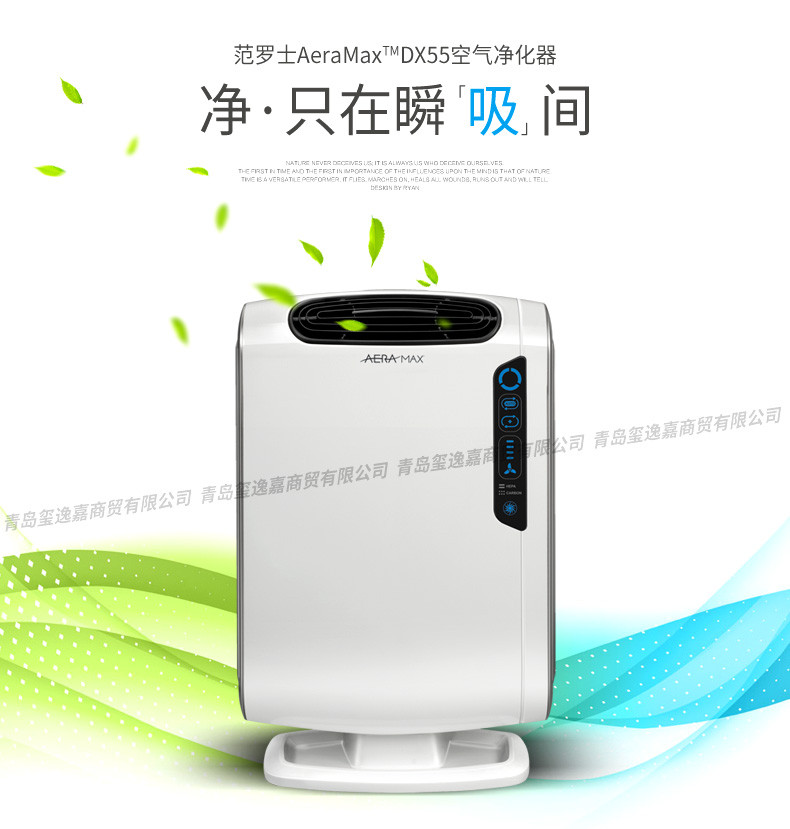 范罗士/Fellowes 美国品牌DX55空气净化器 家用/办公/卧室 除甲醛除雾霾除异味除病毒细菌