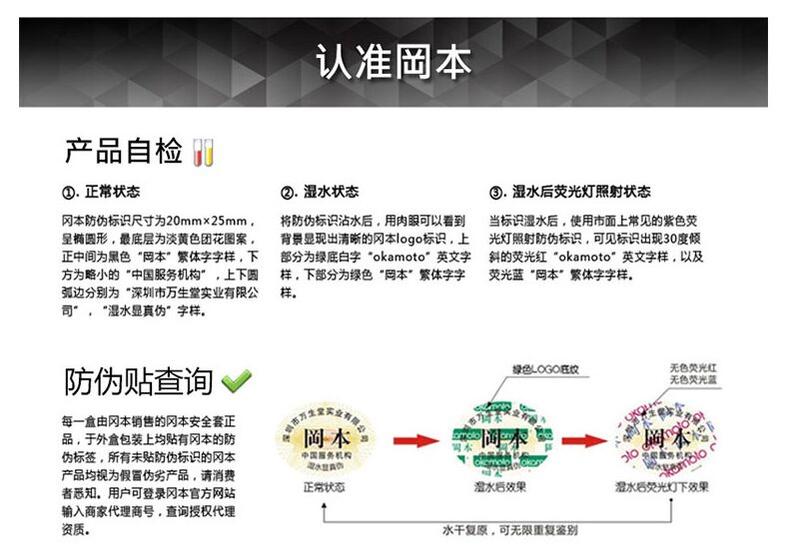 冈本避孕套极限超润滑3片装 安全套 原装进口Okamoto