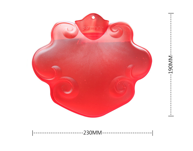 samply三扑 祥云热水袋橡胶PVC冲注水防爆暖水袋暖手宝暖宝宝