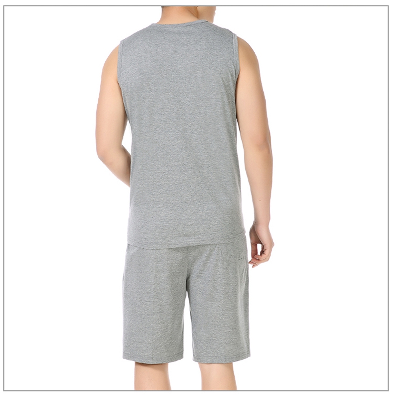 HANRI＇S/瀚瑞新款透气背心短裤运动套装男加大篮球服无袖套衫WXP3215 3238