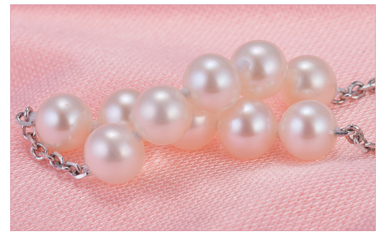 千足珍珠balance系列5-5.5mm圆细小微瑕强光珍珠手链