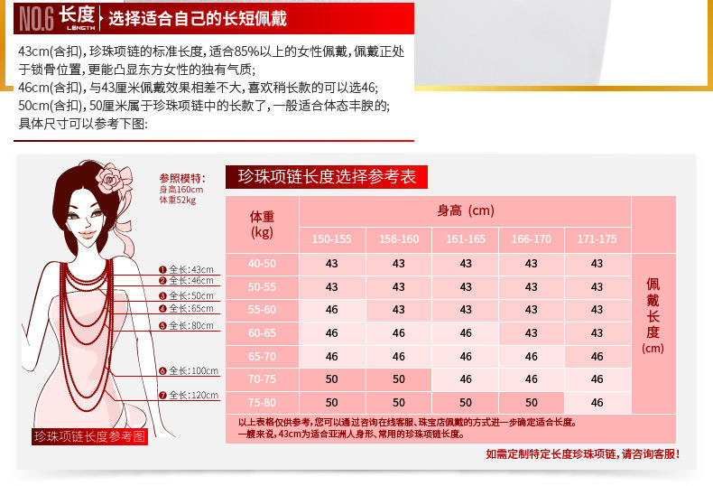 千足珍珠 霓葇 圆形细小微暇淡水珍珠项链6.5-7mm送爱人女友闺蜜