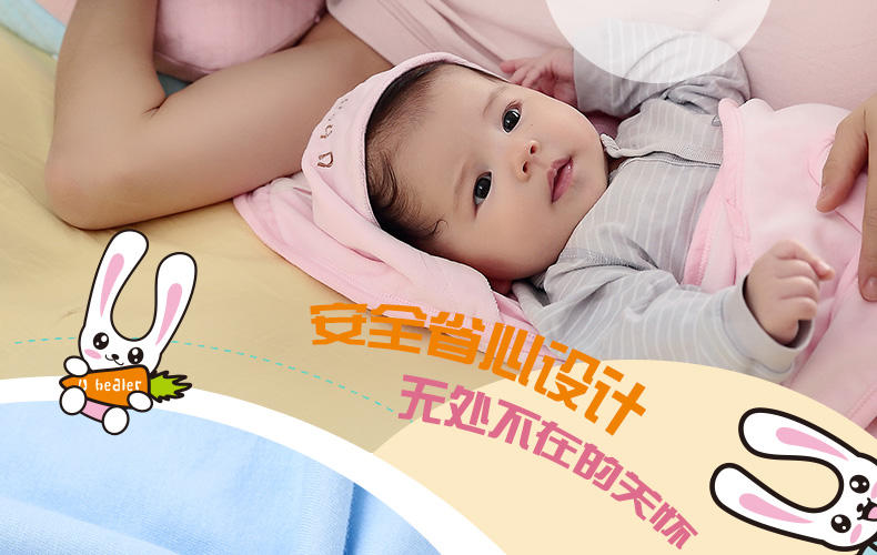 海勒兔  春夏季纯棉抱毯 精梳棉新生儿婴儿抱被包邮