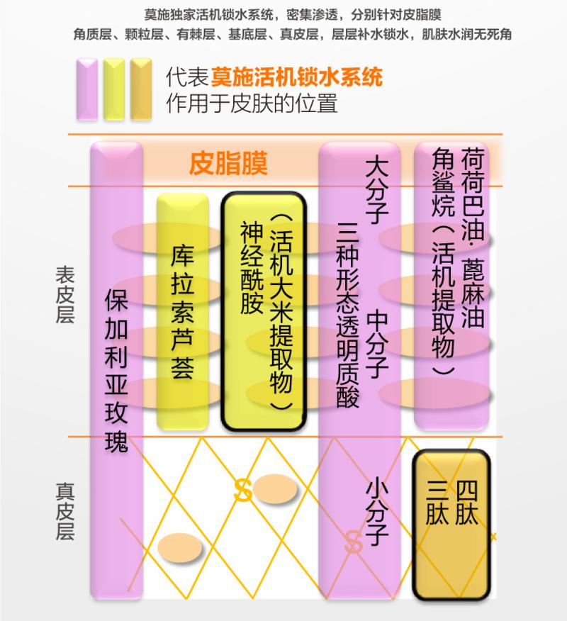 莫施深层保湿倍润水100ml化妆水爽肤水深层保湿补水美白收缩毛孔