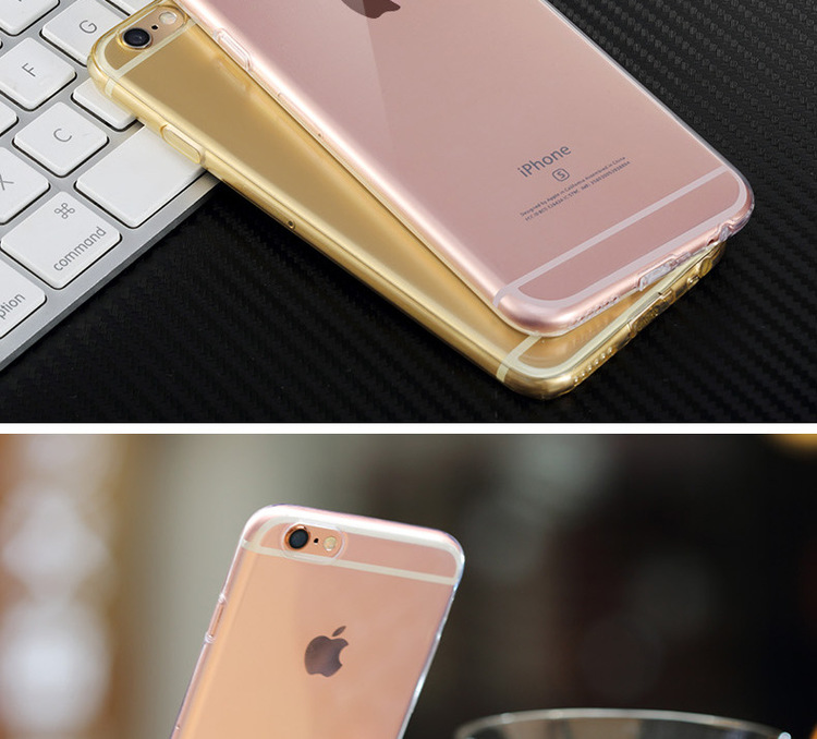 艾可优 WF-003 iphone6手机壳 苹果6s plus保护套 渐变tpu透明超薄硅胶套