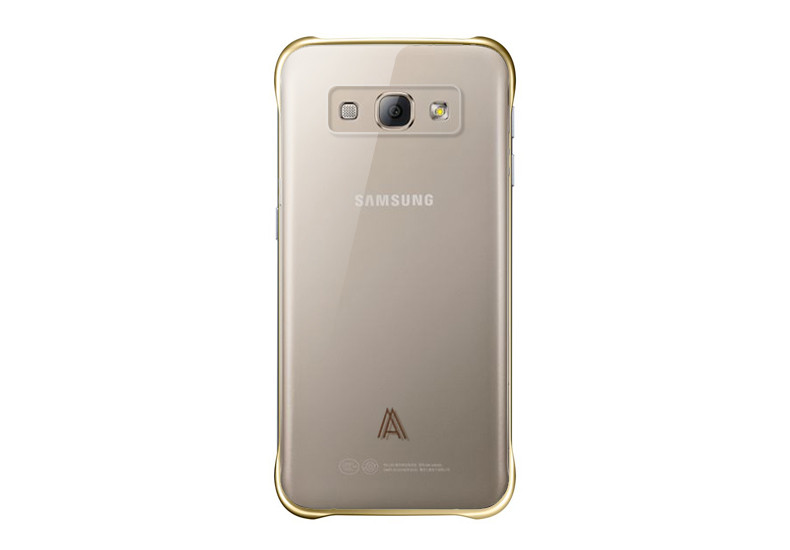 三星a8手机套 A8保护壳 A8009保护壳 A8000透明后壳 ---金色 金色