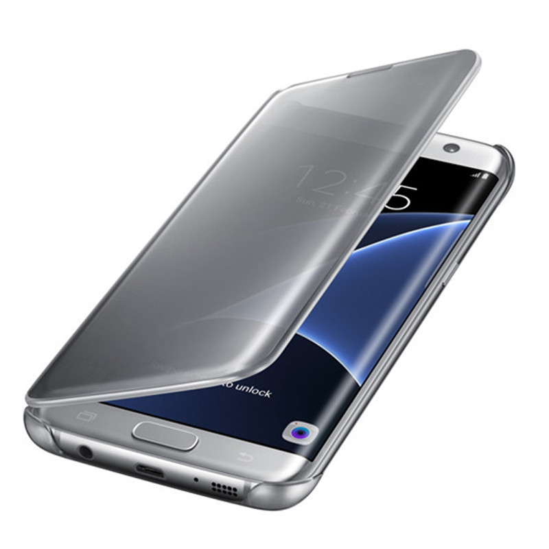 三星S7原装手机壳 S7原装皮套 Galaxy S7智能镜面保护壳 翻盖休眠 S7直屏