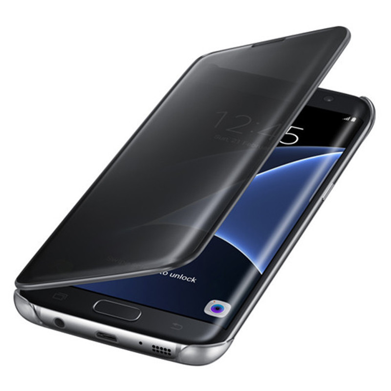 三星S7原装手机壳 S7原装皮套 Galaxy S7智能镜面保护壳 翻盖休眠 S7直屏
