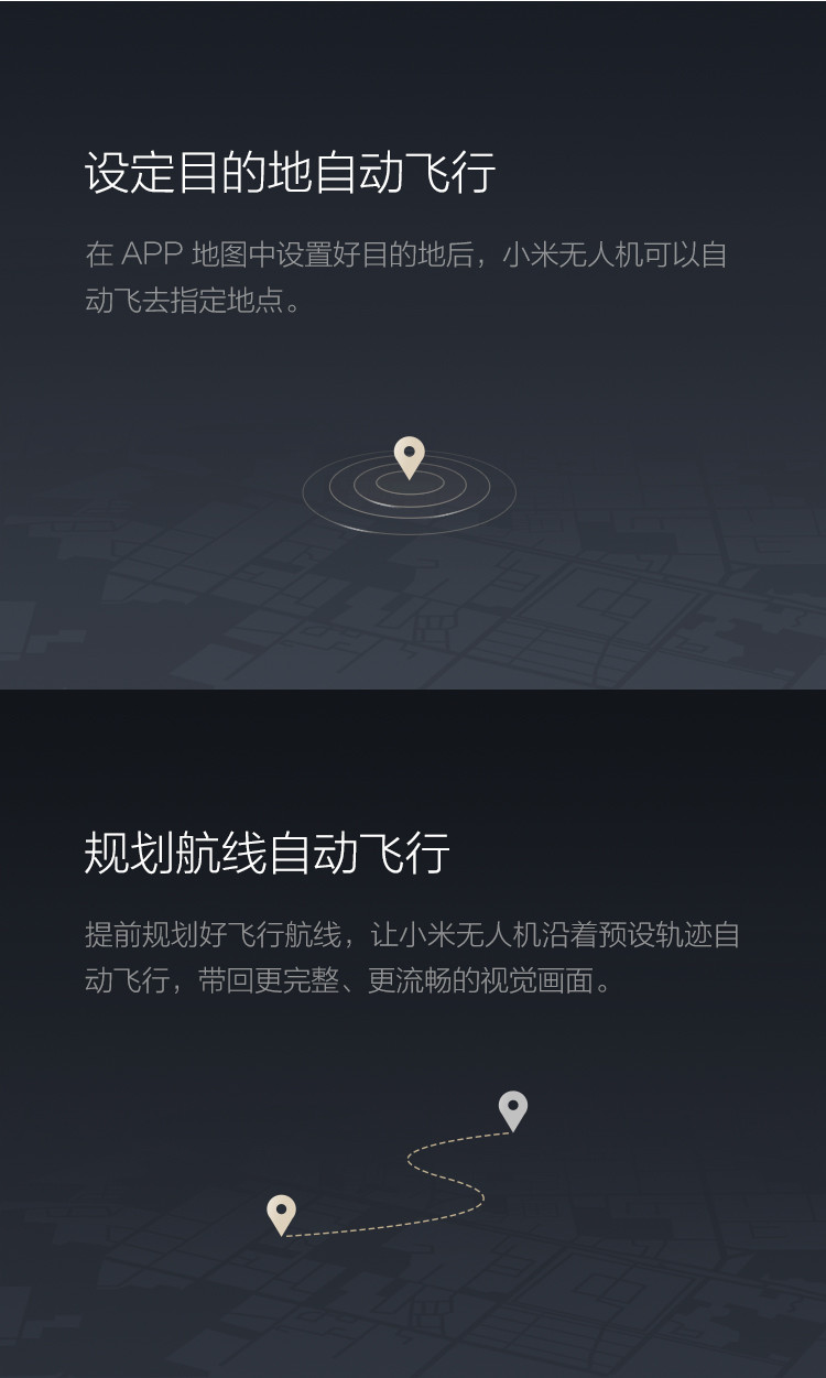 小米无人机4K版 套装 无线遥控、高清摄像、体积小、便携带、安装快捷