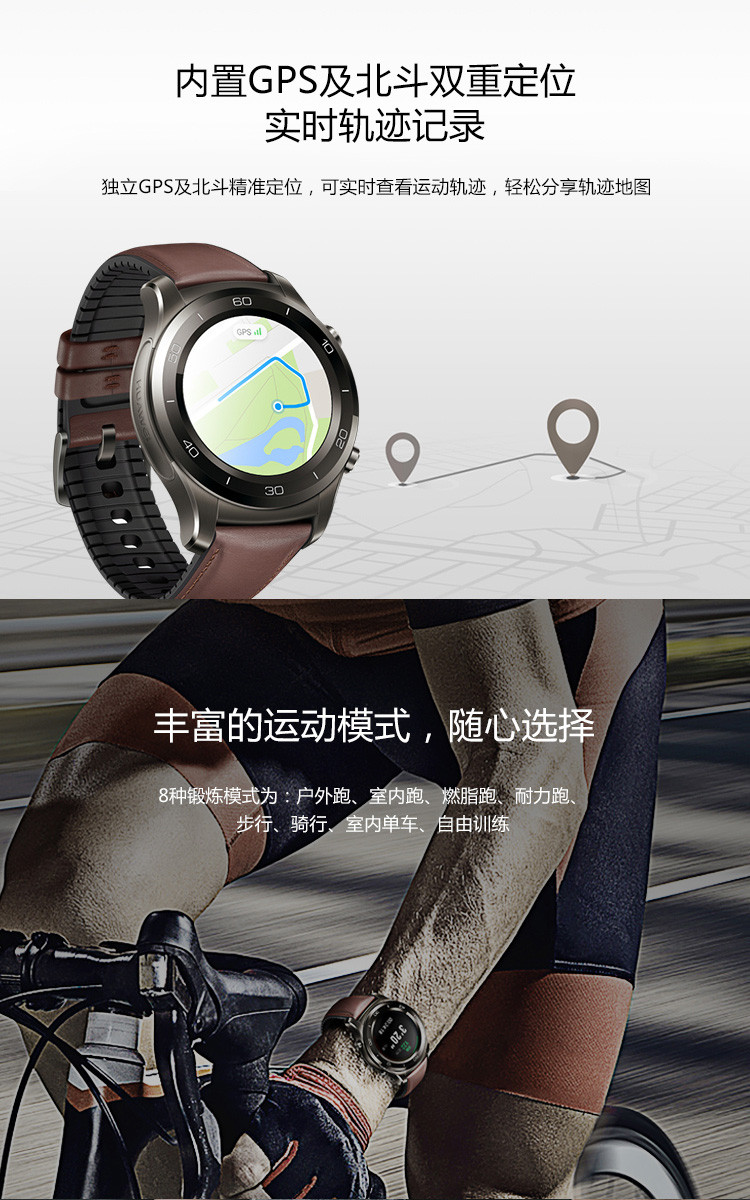 HUAWEI WATCH 2 Pro华为新款智能手表 独立通话(eSIM技术) GPS心率 FIRS