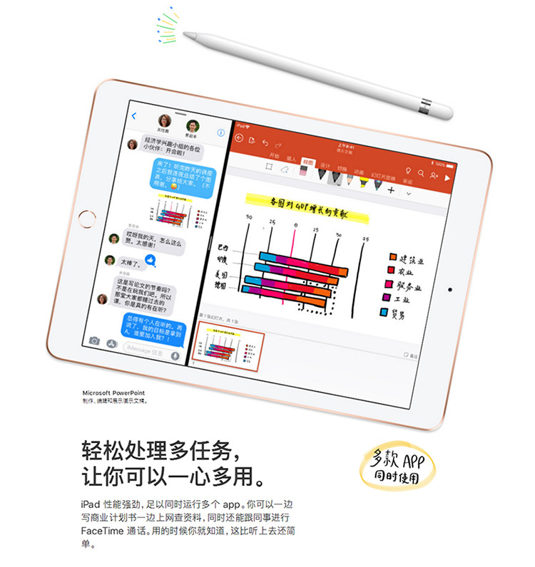 Apple 苹果 新iPad 2018新款 9.7英寸 平板电脑 128GB WIFI版