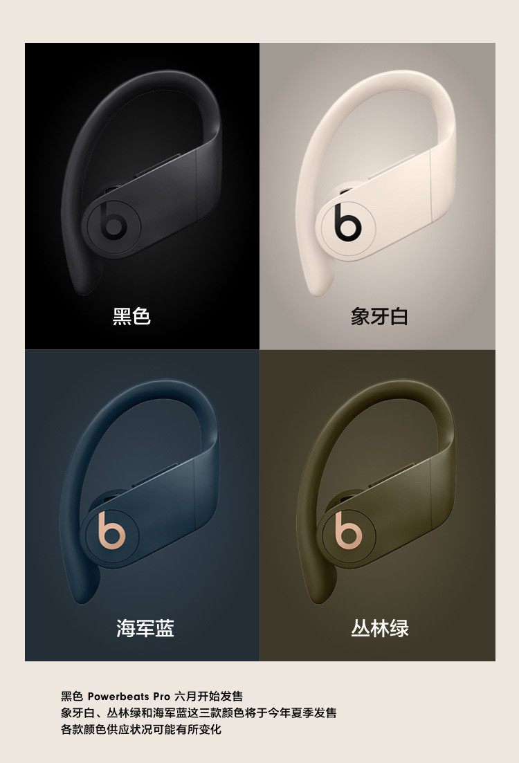 苹果/APPLE Beats Powerbeats Pro 无线高性能耳机 真无线蓝牙运动耳机