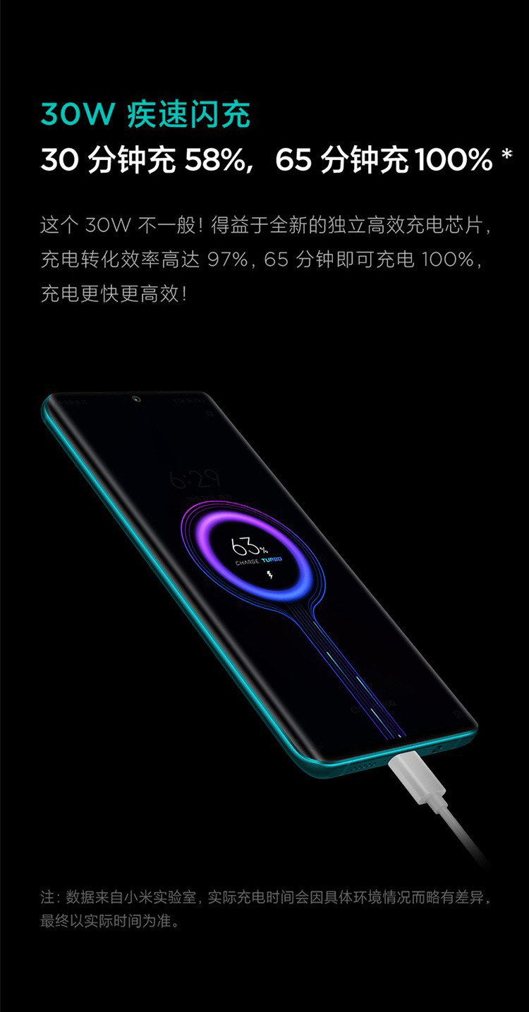 小米/MIUI CC9 Pro 8+128GB 五摄四闪 10倍混合光学变焦 5260mAh