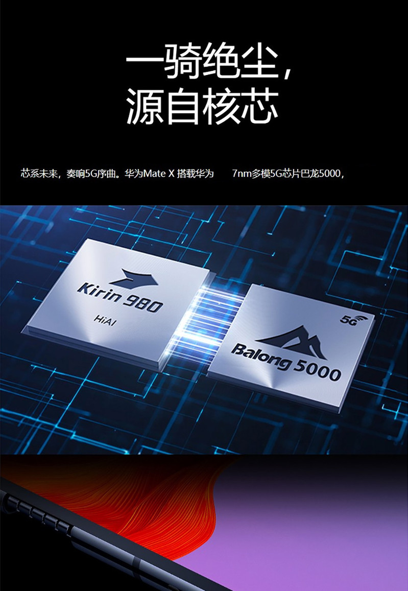 华为/HUAWEI Mate X 5G 全网通 8GB+512GB 折叠屏 手机