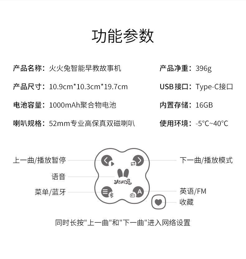 华为/HUAWEI HiLinkwifi智能早教机H1火火兔儿童故事机宝宝儿歌播放器0-6岁智伴机器