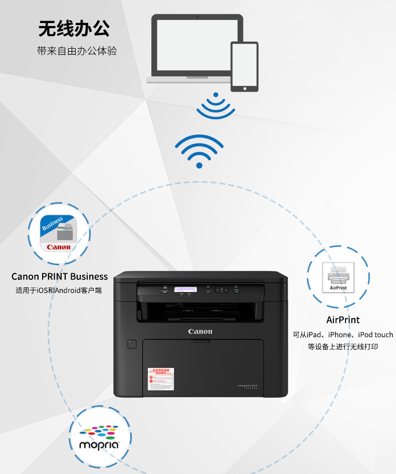 佳能/CANON MF113w 智能黑立方 A4幅面黑白激光多功能打印一体机