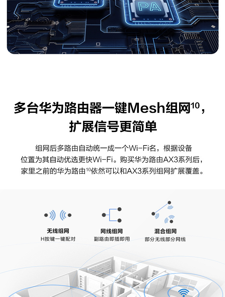 华为/HUAWEI 华为千兆路由器 AX3 双核 wifi6 全千兆端口家用无线WiFi高速穿墙