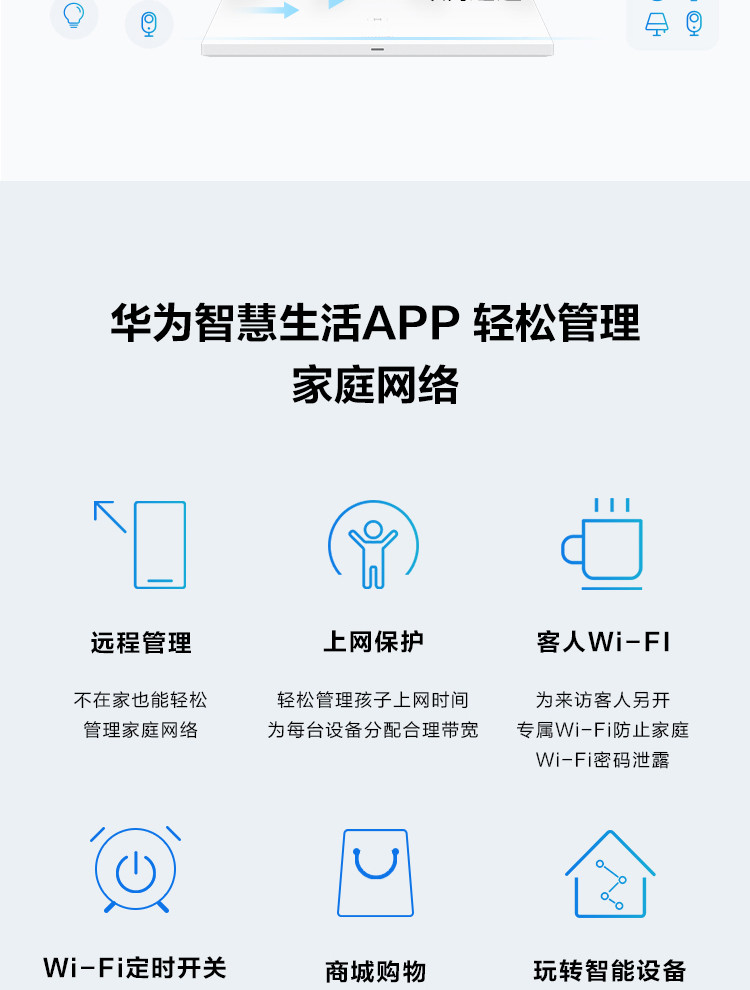 华为/HUAWEI 华为千兆路由器 AX3 双核 wifi6 全千兆端口家用无线WiFi高速穿墙