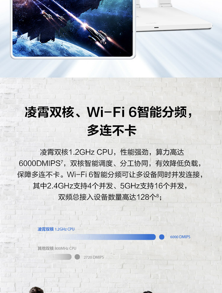 华为/HUAWEI 华为千兆路由器 AX3 双核 wifi6 全千兆端口家用无线WiFi高速穿墙