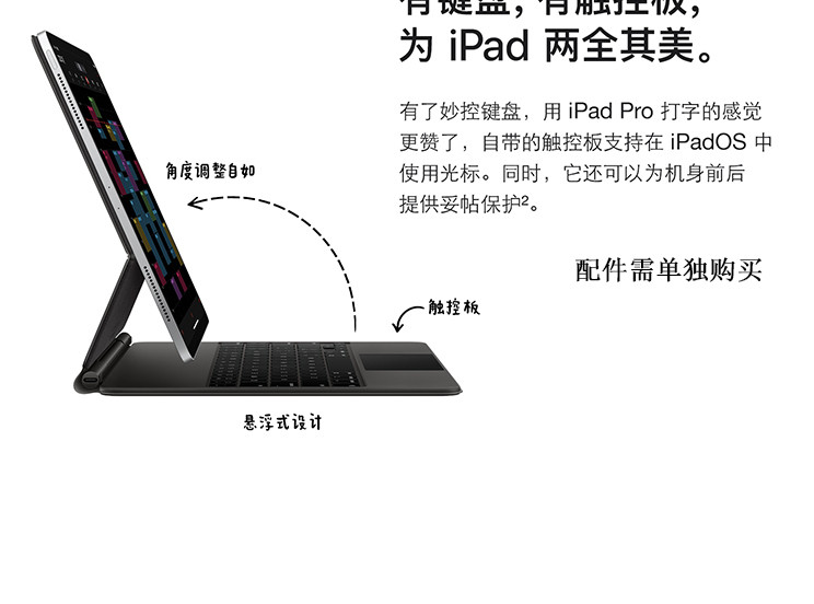 苹果/APPLE iPad Pro 12.9英寸平板电脑 2020年新款 512G WLAN版全面屏