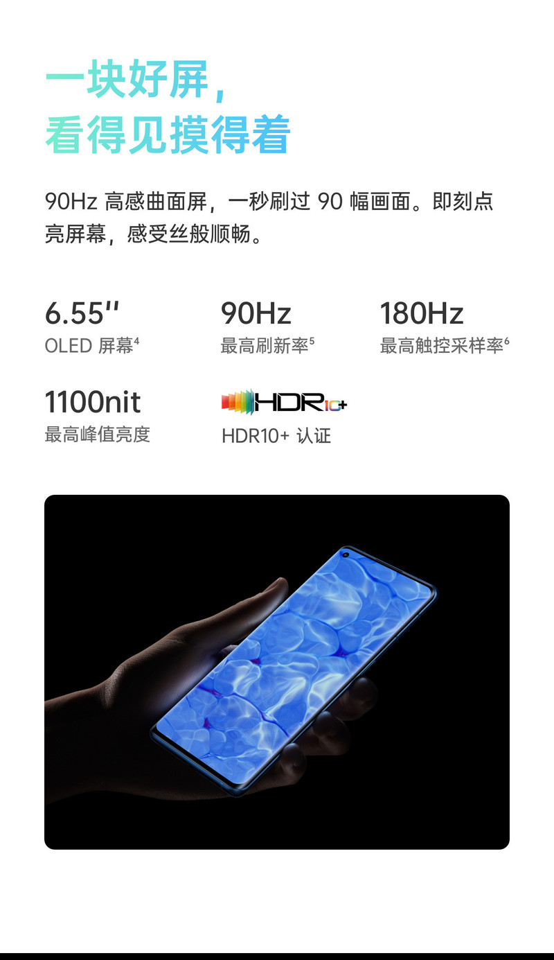 OPPO Reno6 Pro+ 新品5G 8+128GB 5000万全影像65W闪充智能拍照手机