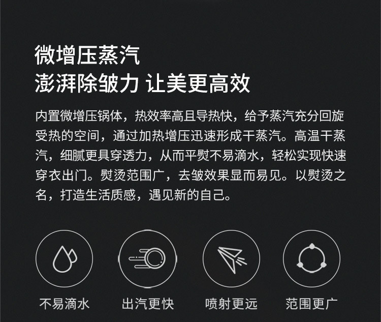 小米生态 手持挂烫机 智能蒸汽加热家用迷你型烫衣机小型电熨斗便携式迷你蒸汽