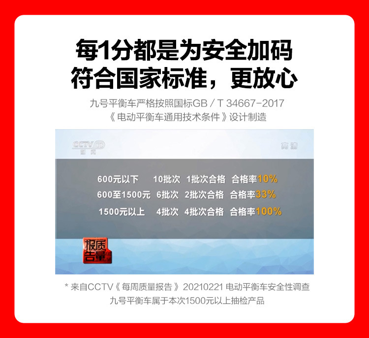 小米米家 九号平衡车燃动版 定制版Ninebot 智能遥控 双电机驱动 智能电动体感车