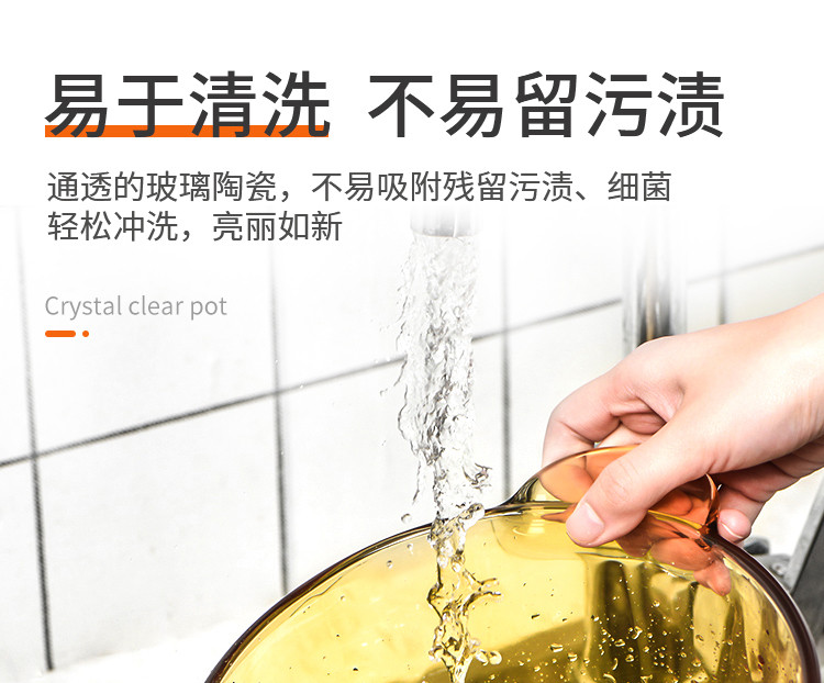 Corelle Brands康宁 1.25L晶彩透明玻璃汤锅VS-12(NPC)