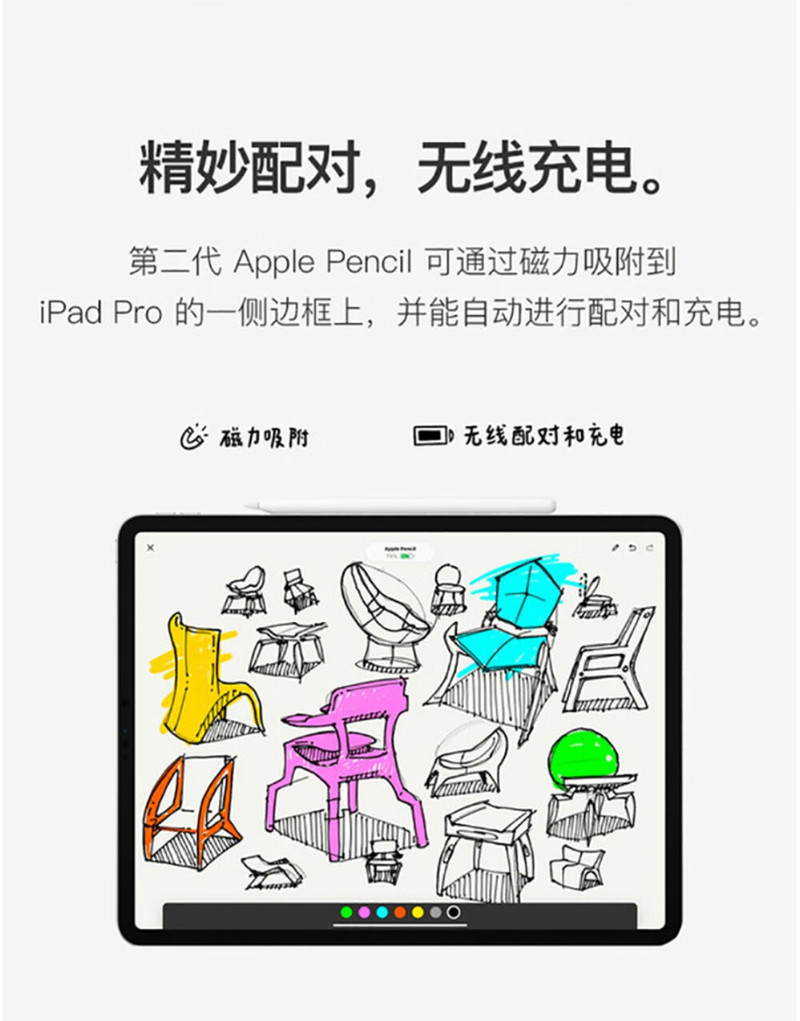 苹果/APPLE Pencil一代手写笔 适用2021/2020款10.2英寸iPad/2019款