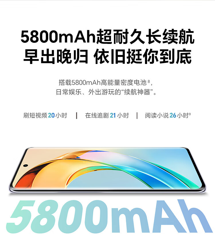 荣耀 第一代骁龙6芯片 12GB+512GB X50 曲屏5G手机