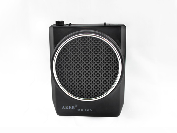 爱课（AKER）MR200 LED显示屏FM收音录音便携腰挂喊话器小蜜蜂扩音器