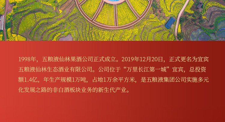 五粮液仙林生态酒业 锦里酒(虎虎生威红盒) 52度 100mlX5瓶礼盒装 浓香型 白酒