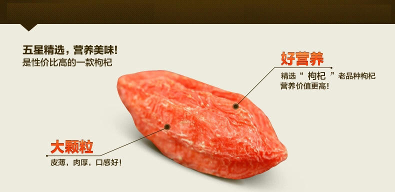 邮驿杞乡【正品中宁枸杞王】特级袋装480g（15g*32小袋）