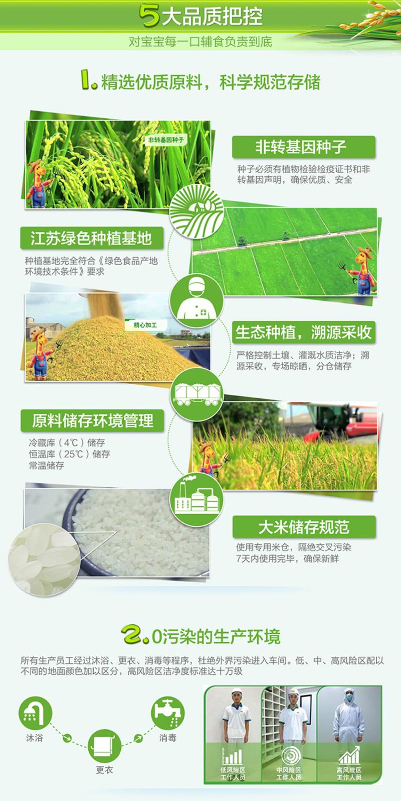 Heinz/亨氏 鳕鱼苹果营养米粉 6-36个月 400g/盒