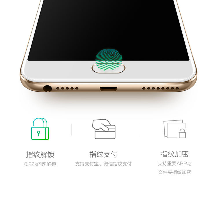 OPPO A59 3GB+32GB内存版 玫瑰金 双卡双待 移动联通电信全网通4G手机