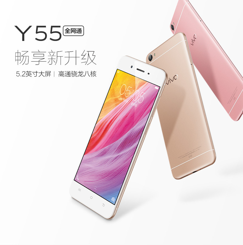 vivo Y55 全网通 2GB+16GB 移动联通电信4G手机 双卡双待 金色