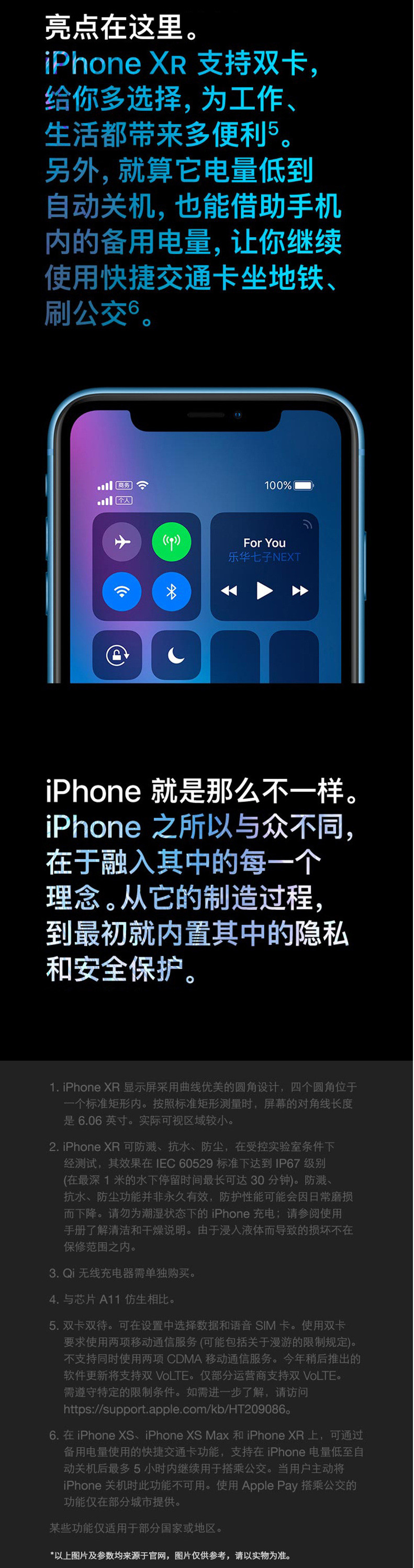 苹果/APPLE  iPhone XR (A2108) 128GB 白色 全网通4G手机 双卡双待