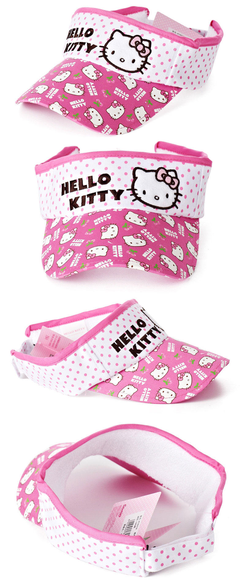 Hello Kitty儿童空顶帽棒球帽 女童网眼遮阳帽太阳帽