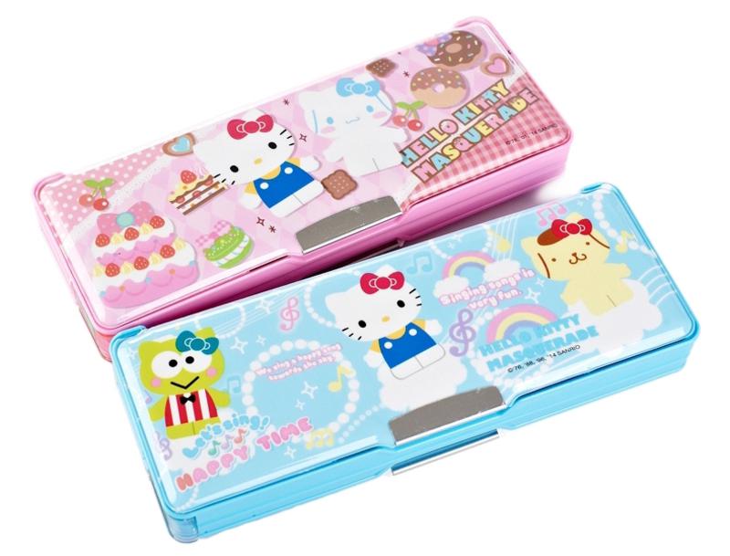 Hello Kitty 凯蒂猫削笔笔盒KT猫塑料指南针铅笔盒