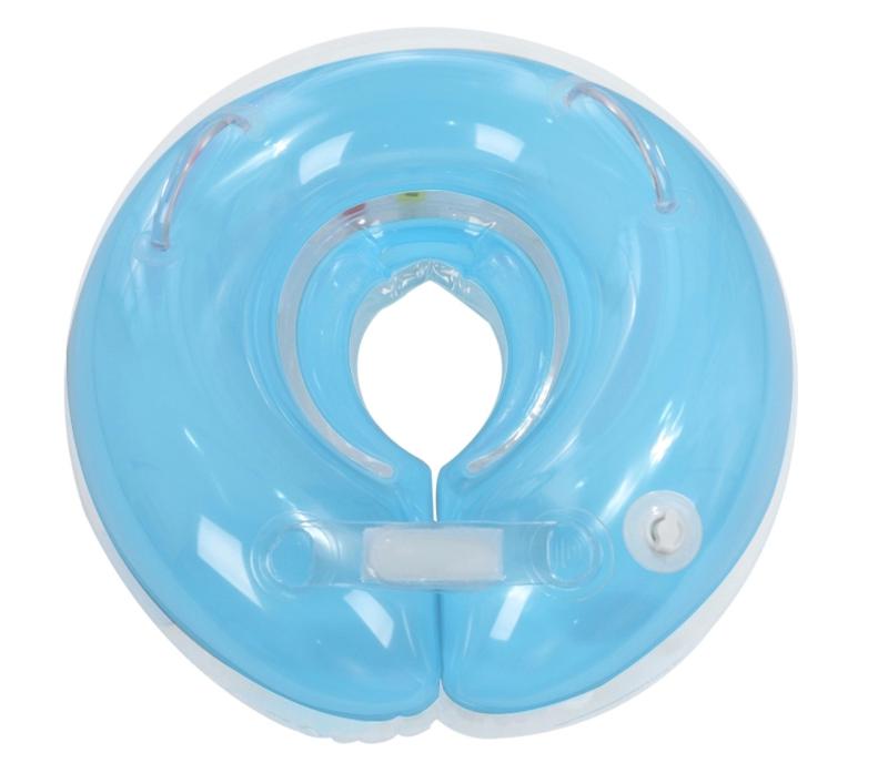 婴儿游泳圈 宝宝游泳安全充气可调双气囊颈圈脖圈 防后仰脖子圈