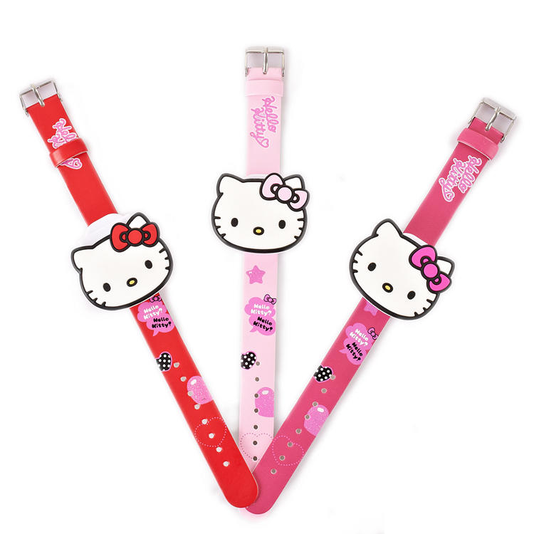 Hello Kitty凯蒂猫生日礼物儿童电子表换表盖或表带
