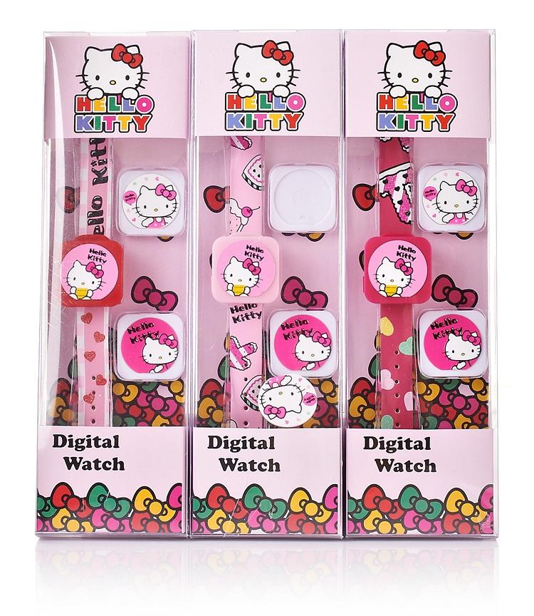 Hello Kitty凯蒂猫生日礼物儿童电子表换表盖或表带