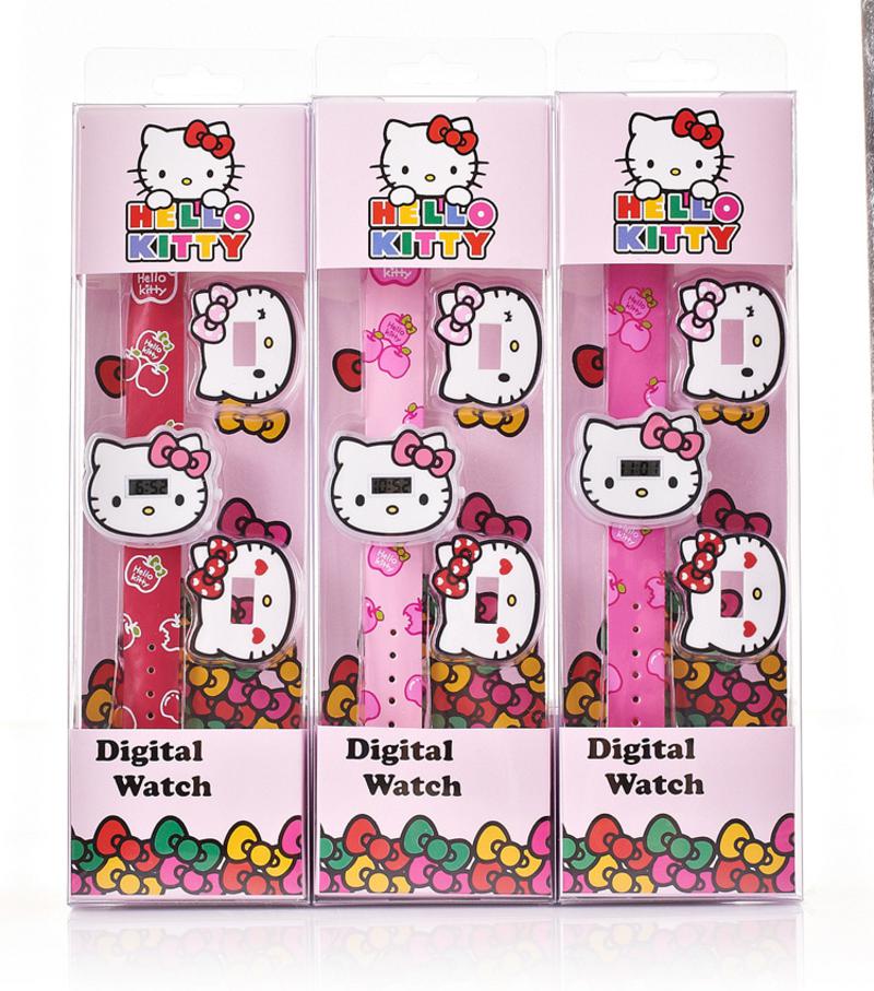 Hello Kitty凯蒂猫生日礼物儿童电子表换表盖或表带