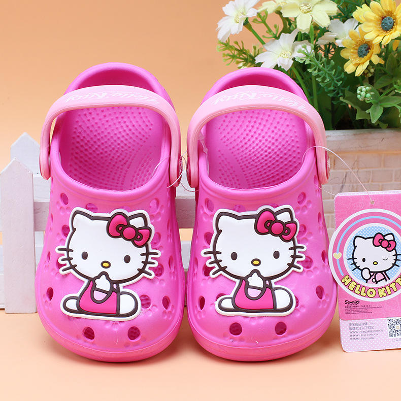 正品Hello Kitty 米妮小童凉拖鞋夏款婴儿宝宝防滑软底凉鞋