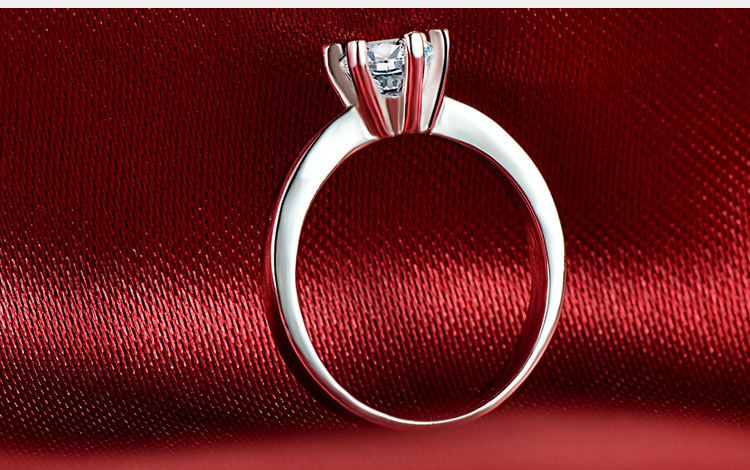 施悦名钻戒珠宝饰品 仿真钻石戒指环 婚戒女欧美时尚带YJ0098