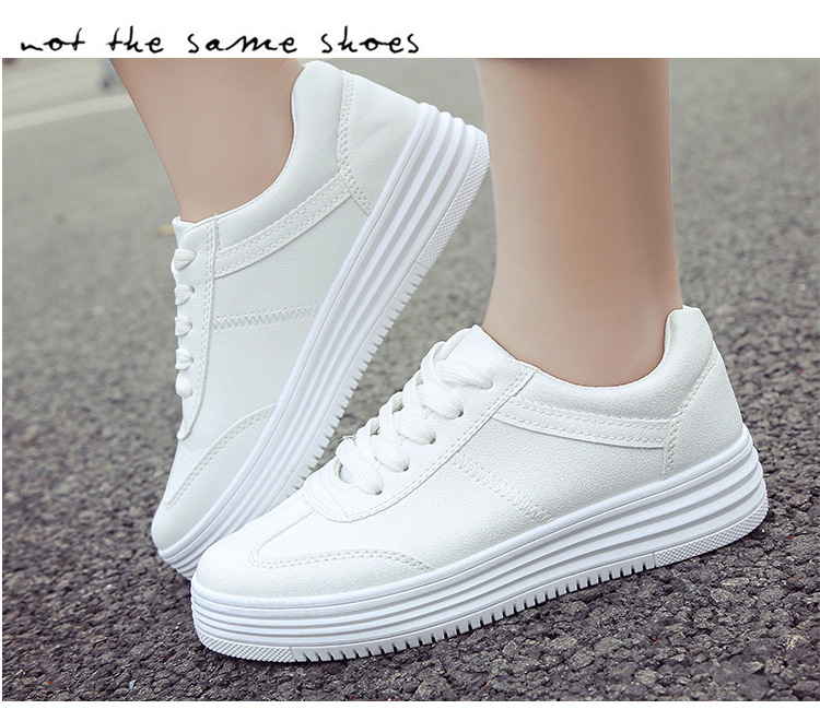 小童马学生小白鞋女韩版系带休闲鞋板鞋新款厚底运动