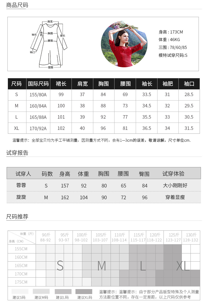 施悦名红色喜庆连衣裙2019春季新款女装百搭镂空蕾丝鱼尾裙